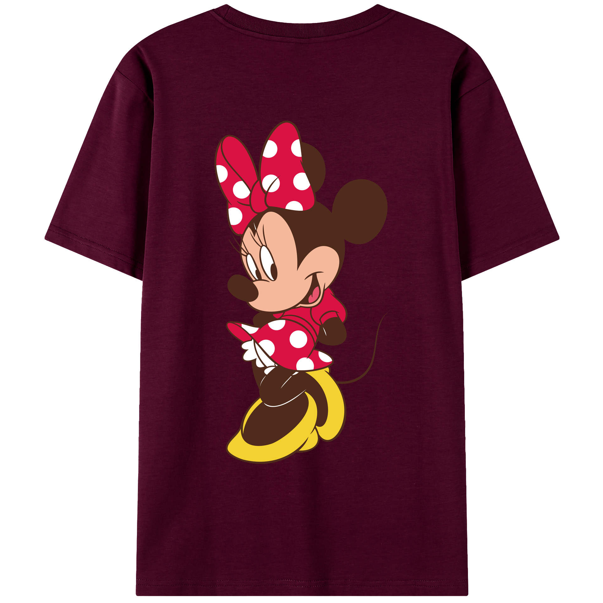 （画像用） ミッキーマウス Mickey Mouse レディース半袖Tシャツ(バックプリント)